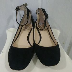 Vince Camuto Attena Black Flat Sz.6